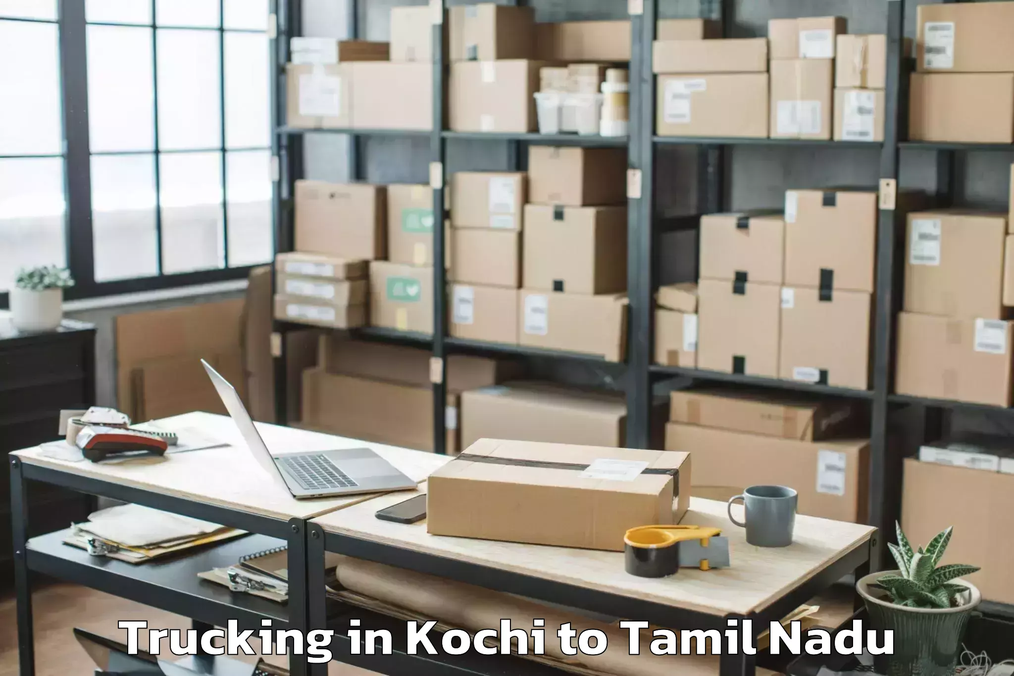 Professional Kochi to Arumbavur Trucking